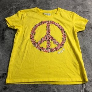 5/$25 • abercrombie kids • Floral Peace Sign Tee